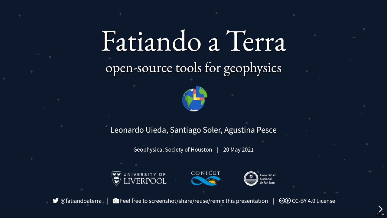 Slides of "Fatiando a Terra: Open-source tools for
geophysics"